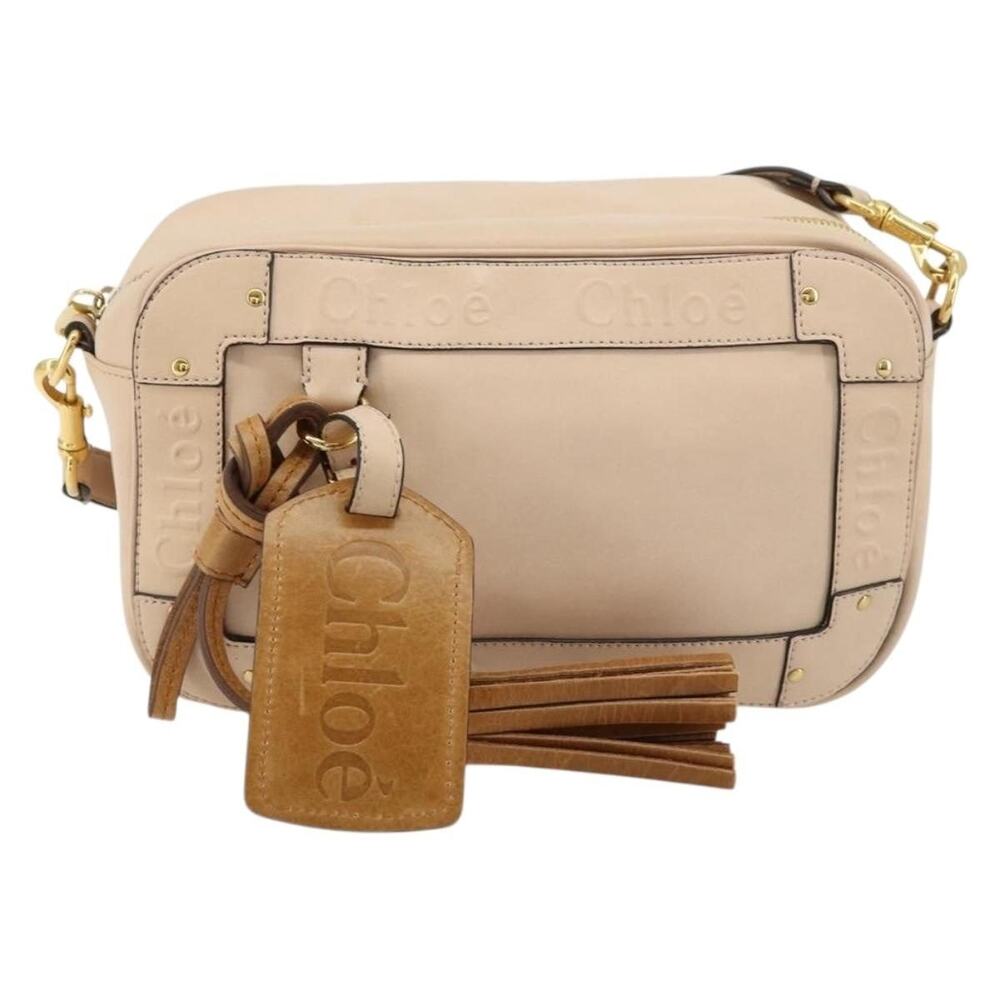 Chloe Leather Shoulder Bag Pink